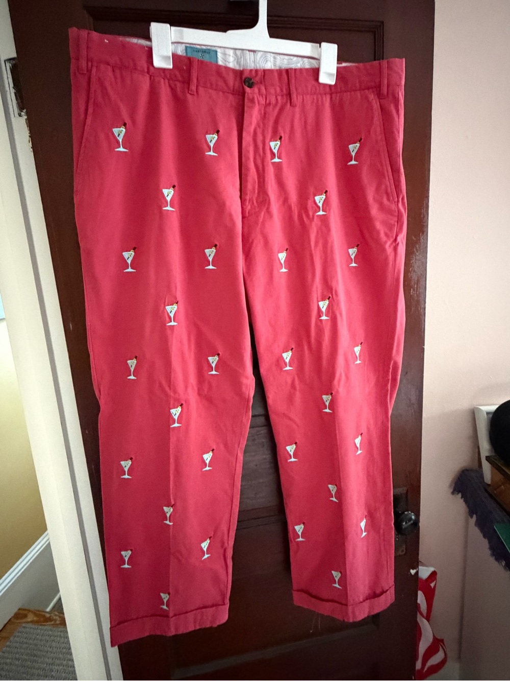 Castaway Coral Pink Chino Pants